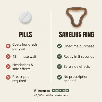 ED pills compared with the Sanelius erection ring: 45-minute wait versus 5 seconds