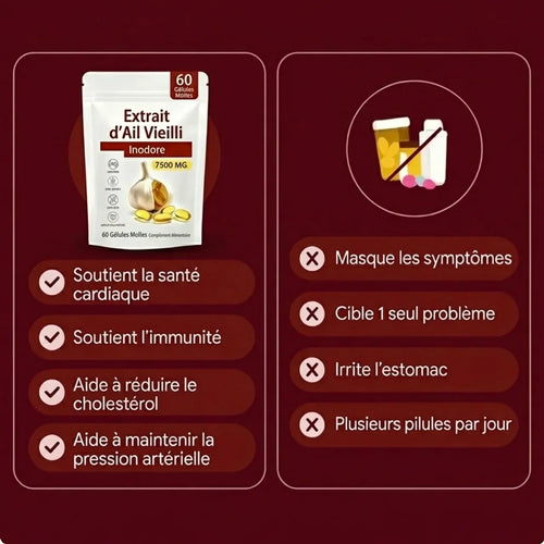 Extrait Naturel d'Ail Vieilli — Pour un bien-être global