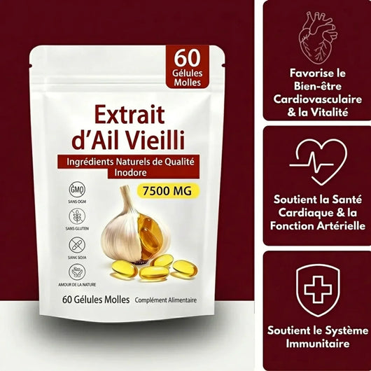 Extrait Naturel d'Ail Vieilli — Pour un bien-être global