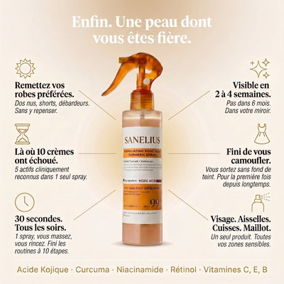 Spray Exfoliant Anti-Taches Corps · Kojic Acid 99%