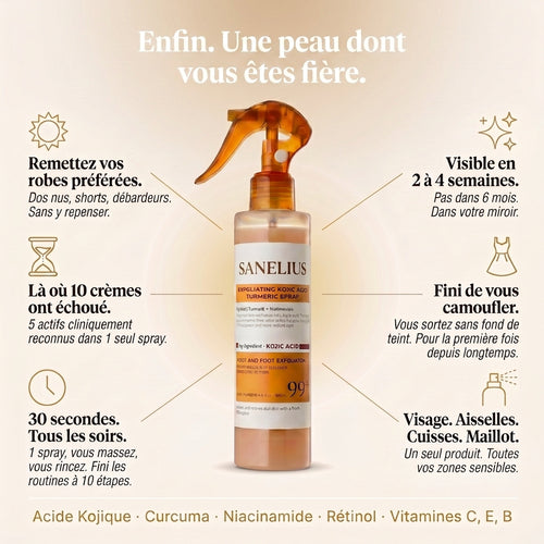 Spray Exfoliant Anti-Taches Corps · Kojic Acid 99%